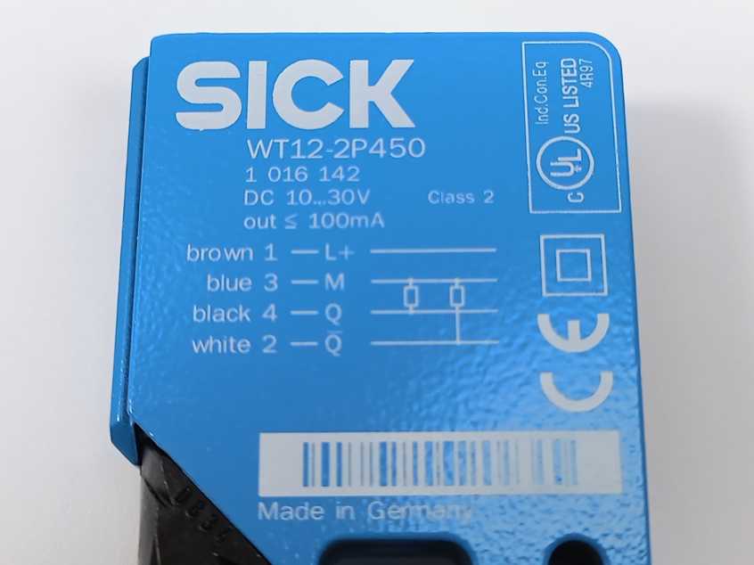 SICK 1016142 WT12-2P450 Photoelectric proximity sensor