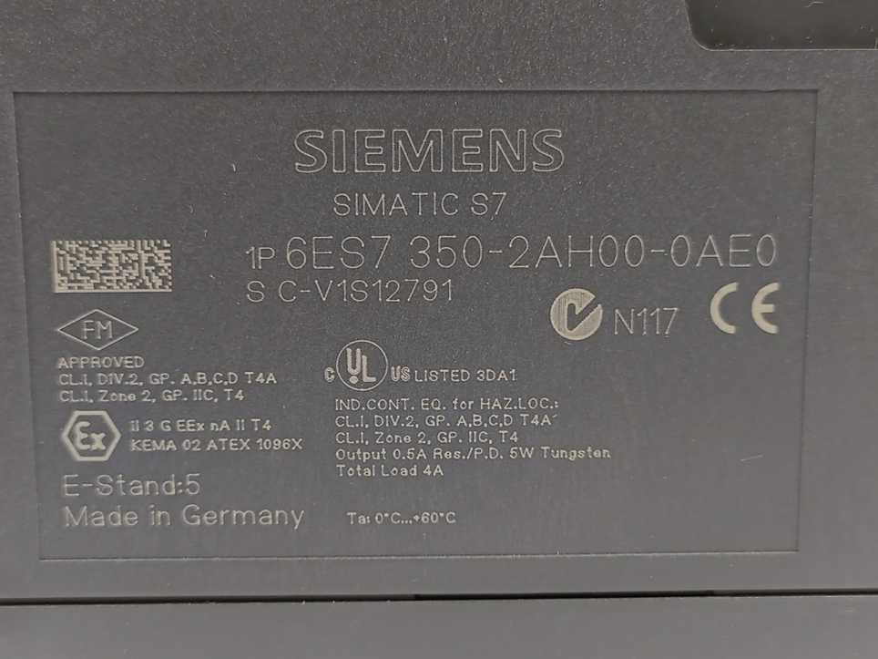 Siemens 6ES7350-2AH00-0AE0 FM 350-2 Counter Module