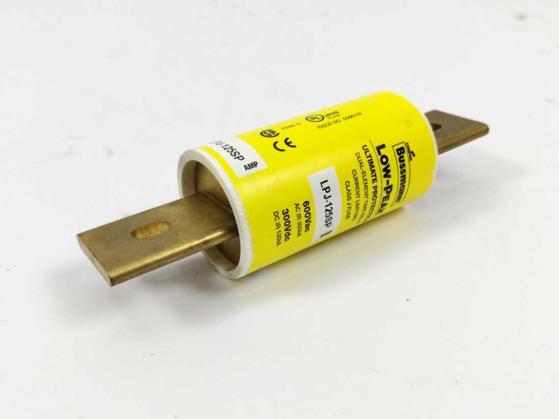 Cooper Bussmann LPJ-125SP Low-Peak Class J Fuse 600Vac 300Vdc