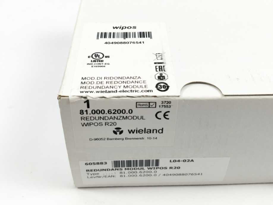 Wieland 81.000.6200.0 Redundancy Module WIPOS R20