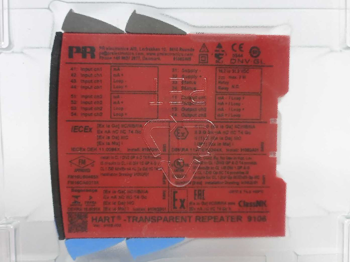 PR Electronics 9106B2B-U9 HART Transparent Repeater 9106