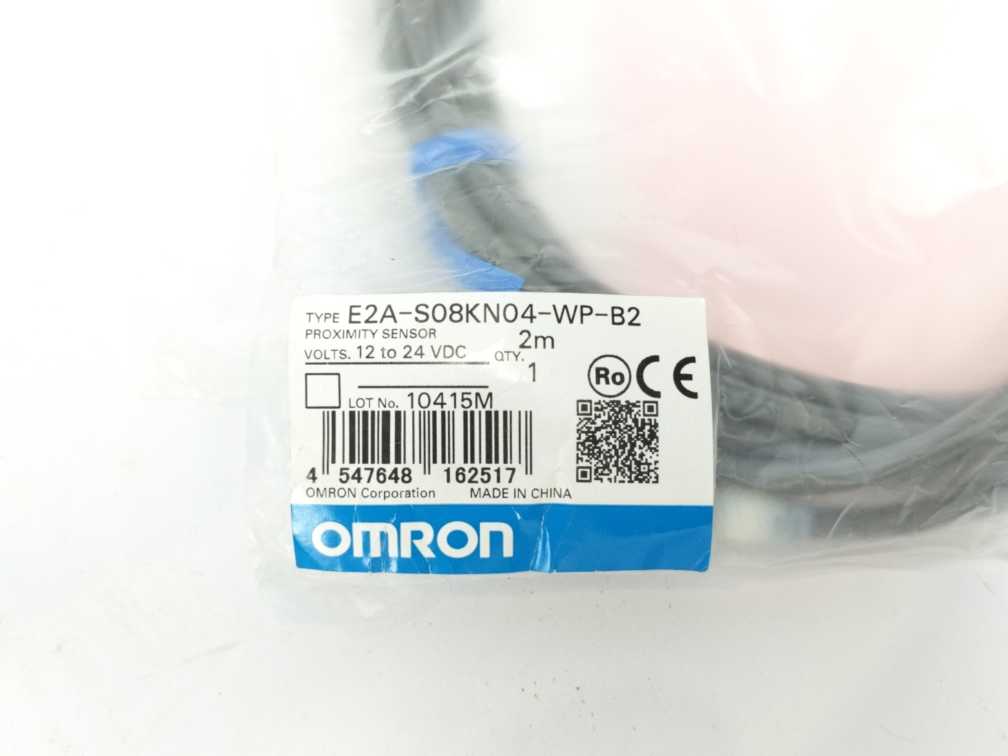 OMRON E2A-S08KN04-WP-B2 Proximity Sensor, 2m
