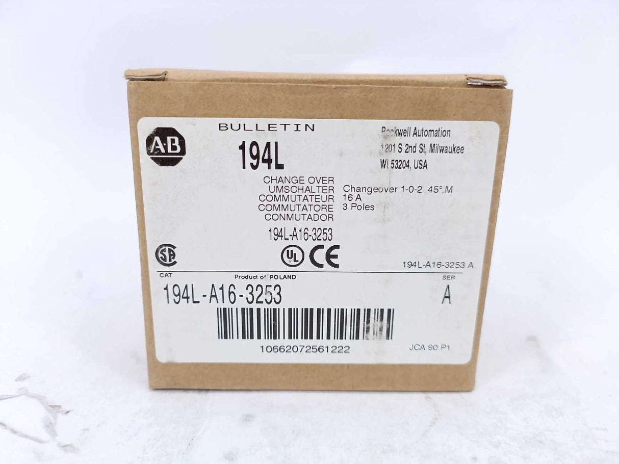 AB 194L-A16-3253 Ser. A Changeover JCA 90P1