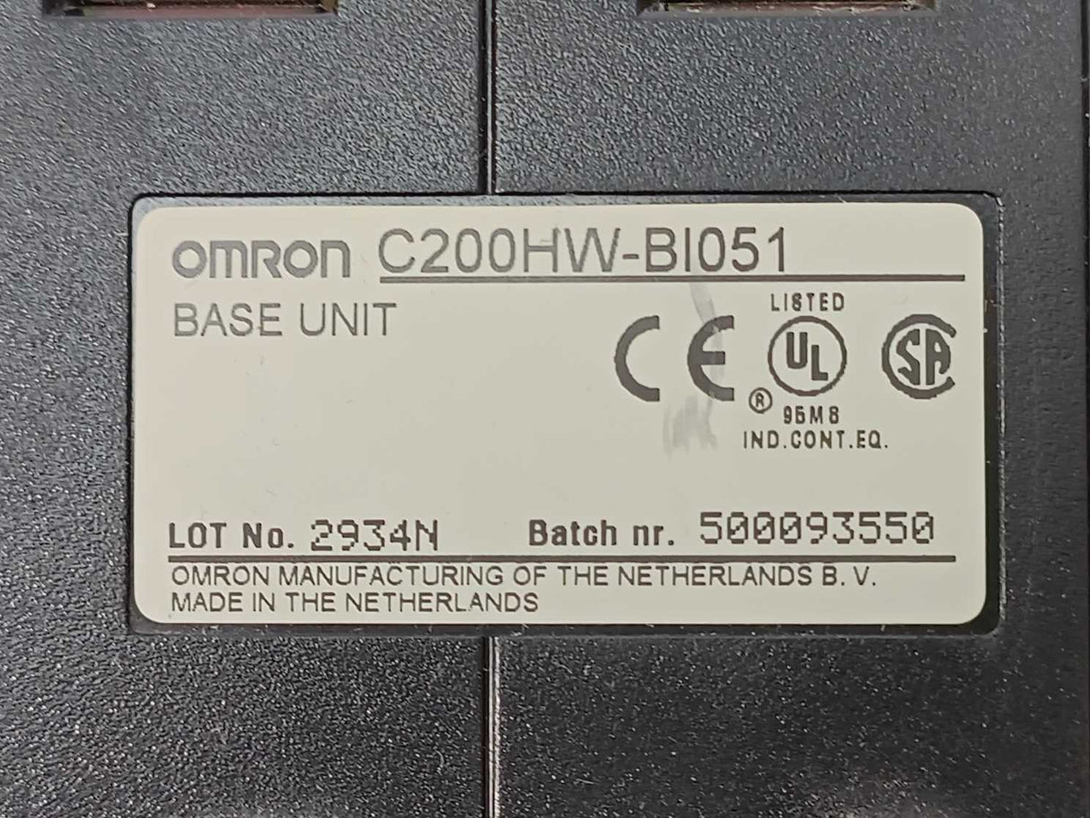 OMRON C200HW-BI051 Base Unit