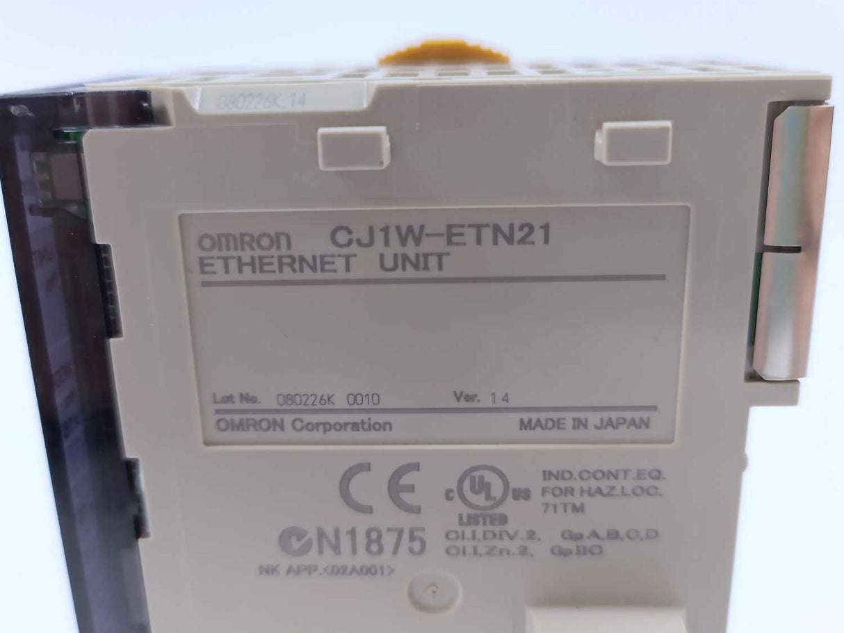 OMRON CJ1W-ETN21 Ethernet unit