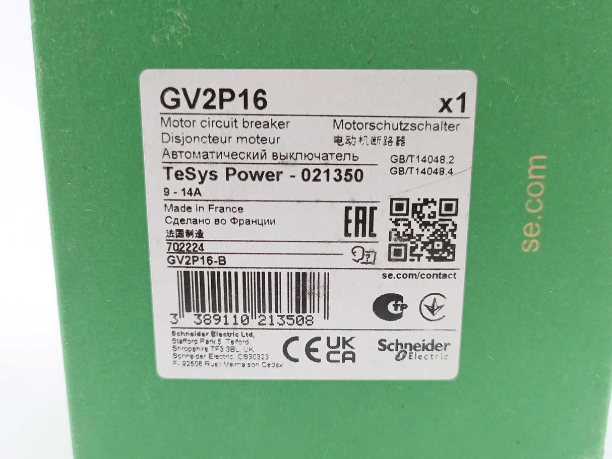 Schneider Electric GV2P16 Motor Circuit Breaker
