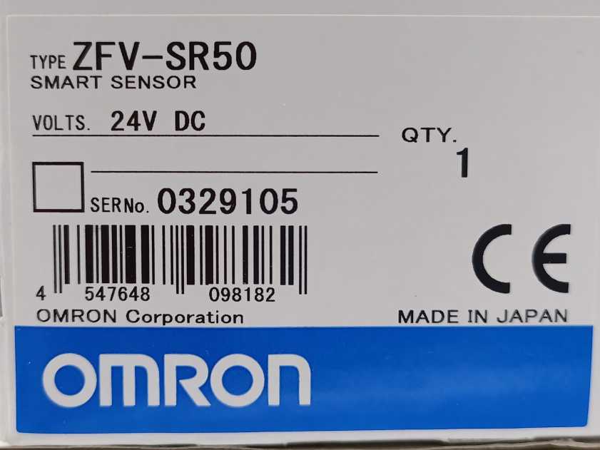 OMRON ZFV-R5025 Smart Sensor