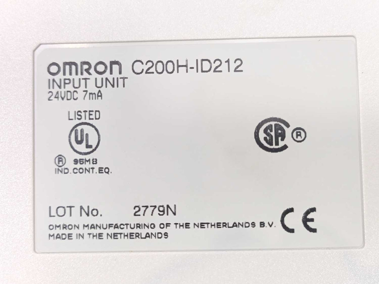 OMRON C200H-ID212 Input Unit