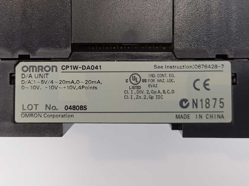 OMRON CP1W-DA041 PLC D/A Unit