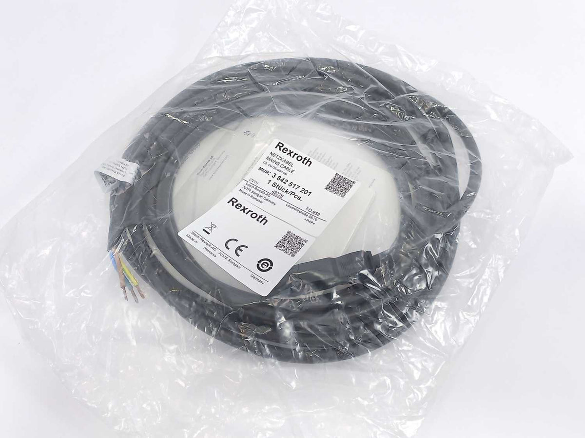 Bosch Rexroth 3842517201 Mains Cable /Connecting Cable. CS: EU-OE-GST 5M