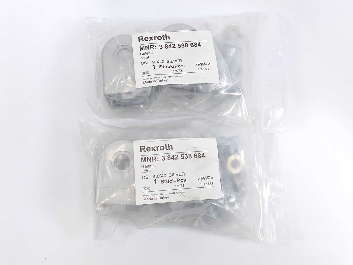 Bosch Rexroth 3842538684 Gelenk, Joint 40x40 Support Silver