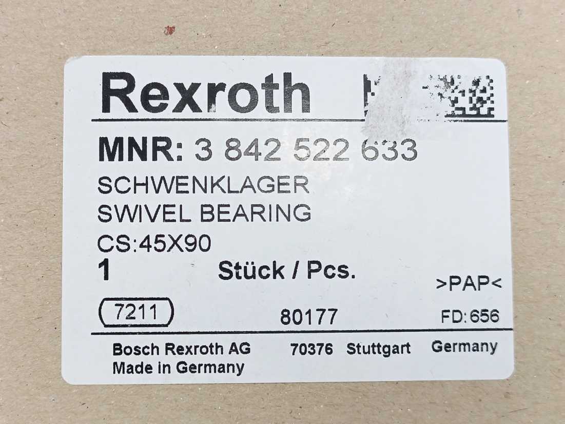 Bosch Rexroth 3842522633 Schwenklager / Swivel Bearing (45x90)