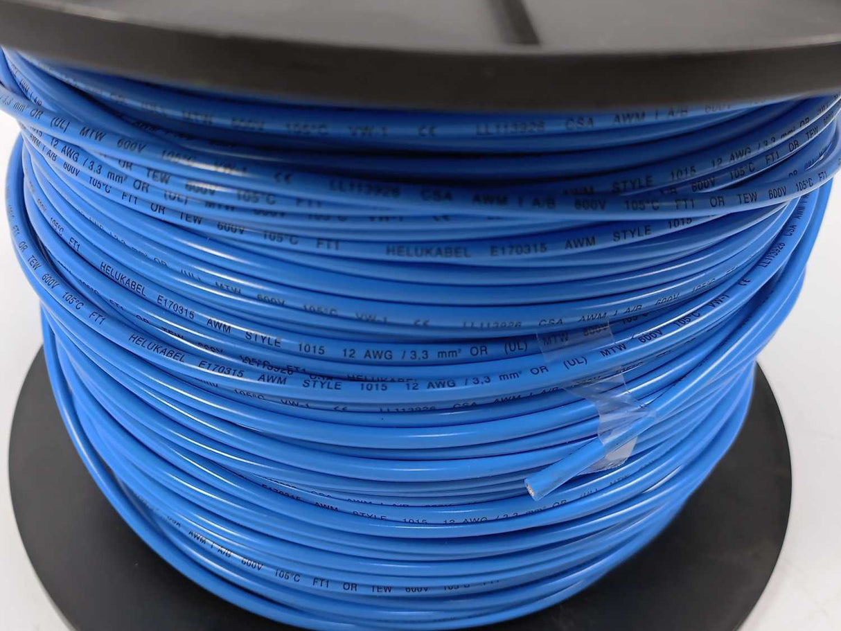HELUKABEL 60702 Single Core UL Style 1015 12AWG Wire. 280m Spool