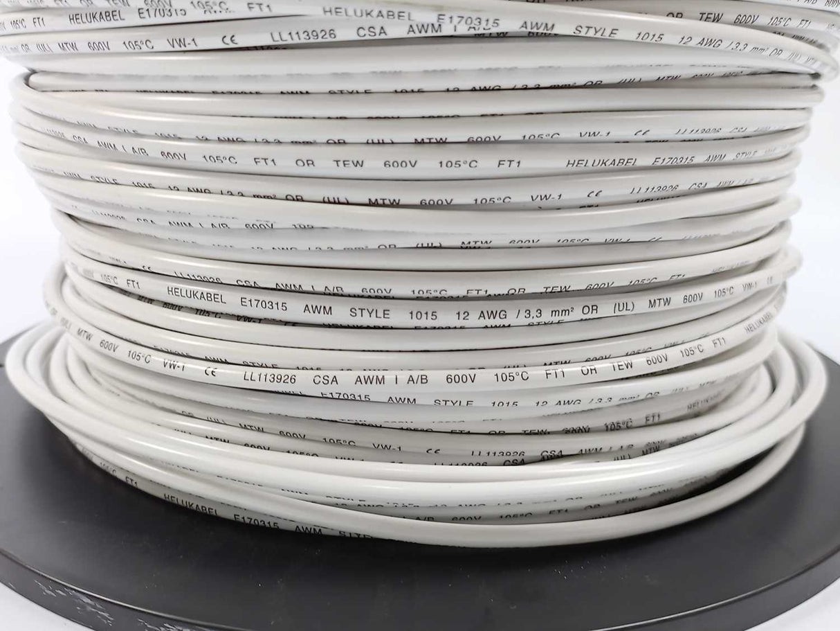 HELUKABEL 60705 Single Core UL Style 1015 12AWG Wire. 280m Spool