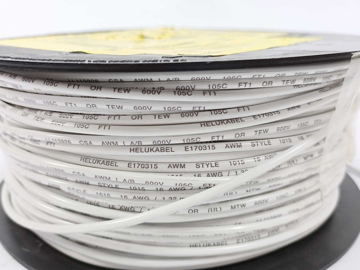 HELUKABEL 60505 Single Core UL Style 1015 16AWG Wire. 152m Spool