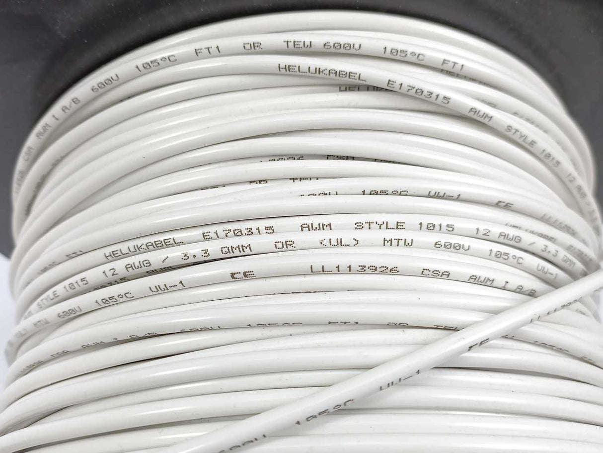 HELUKABEL 60705 Single Core UL Style 1015 12AWG Wire. 120m Spool