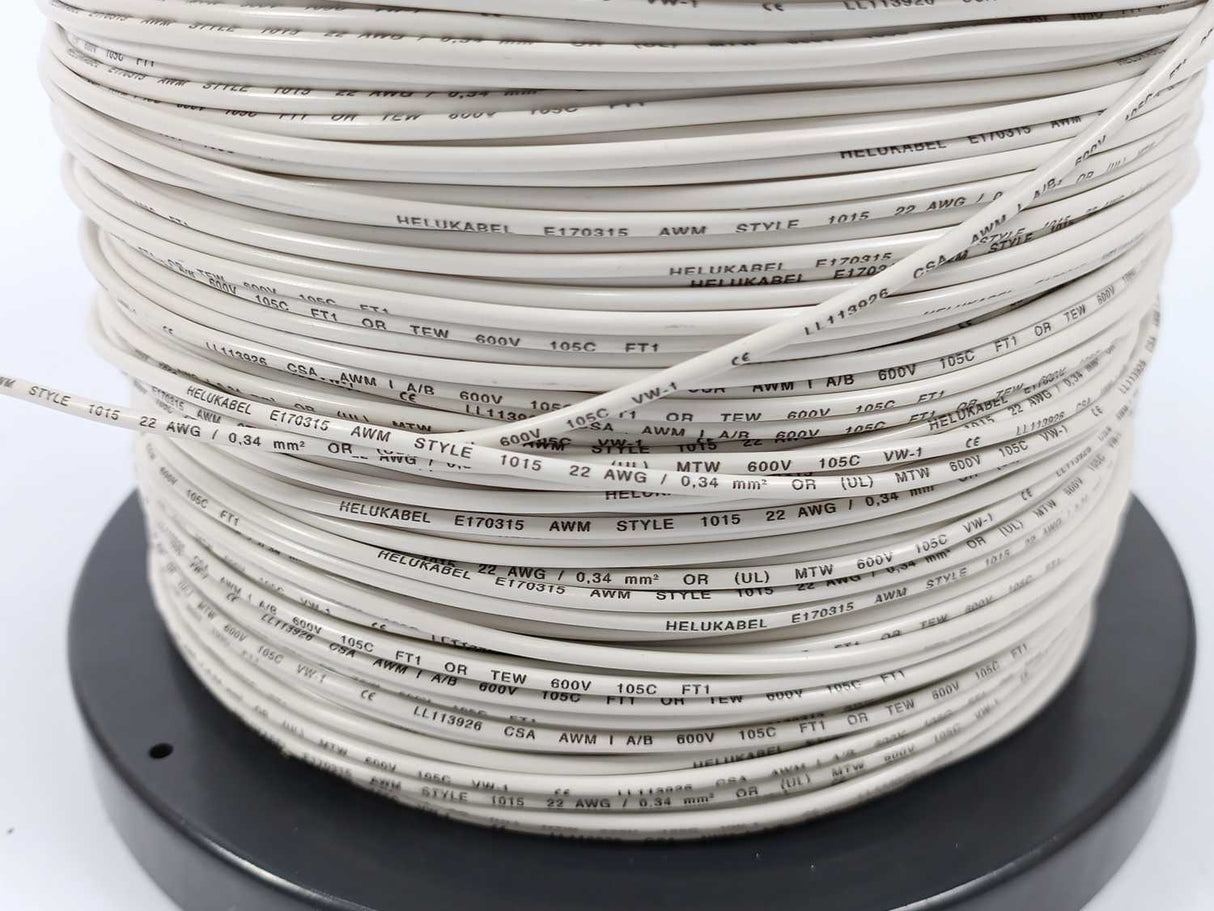HELUKABEL 60205 Single Core UL Style 1015 22AWG Wire. 305m Spool