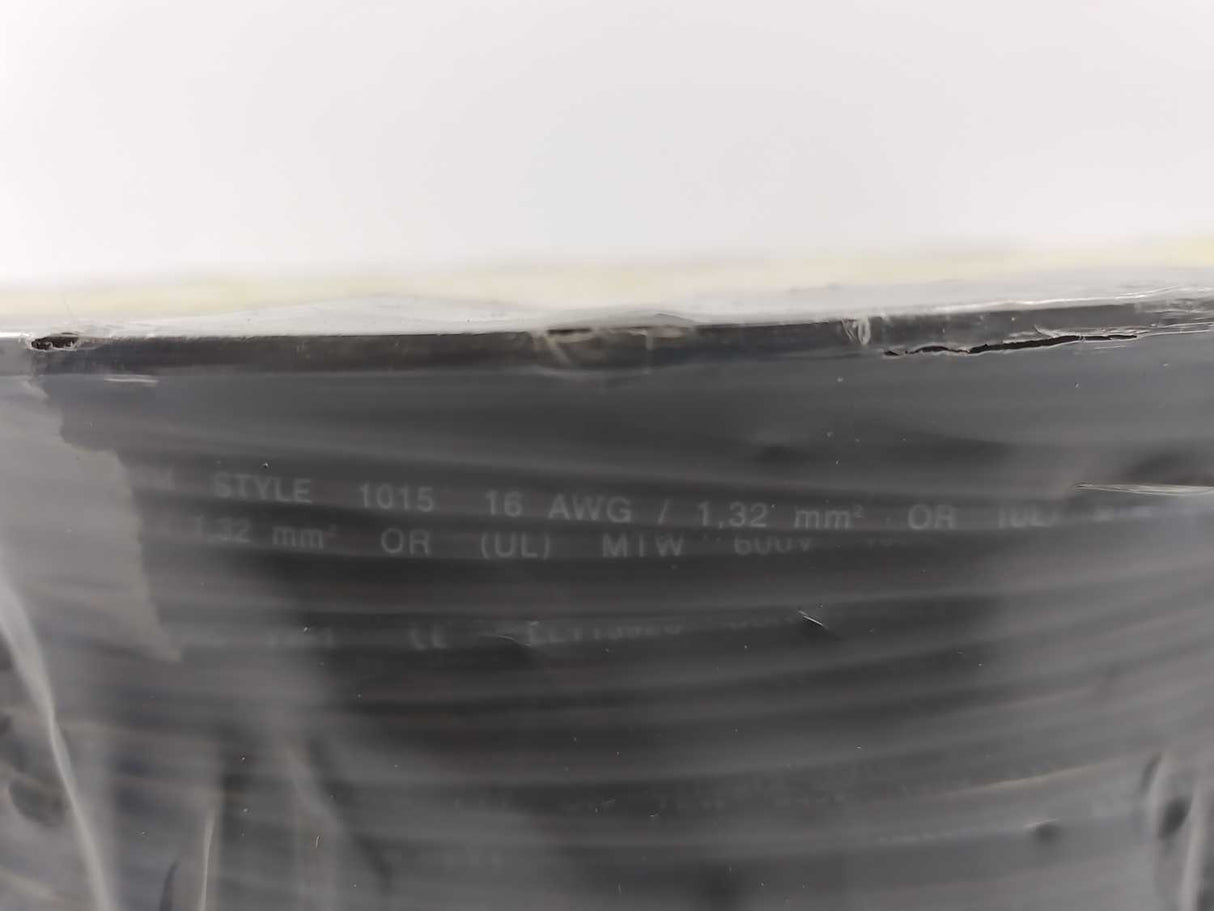 HELUKABEL 60501 Single Core UL Style 1015 16AWG Black Wire. 152m Spool
