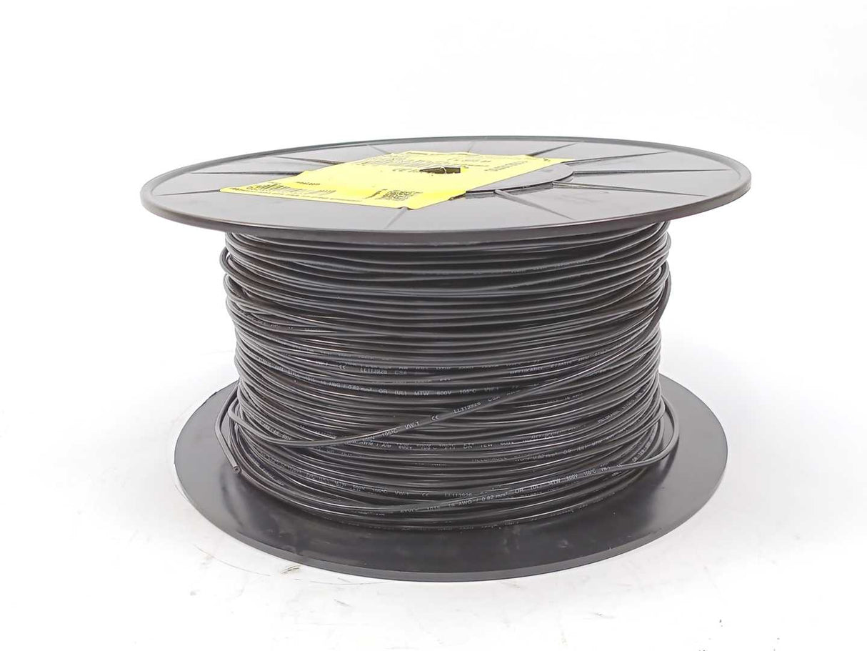 HELUKABEL 60401 Single Core UL Style 1015 18AWG Black Wire. 305m Spool