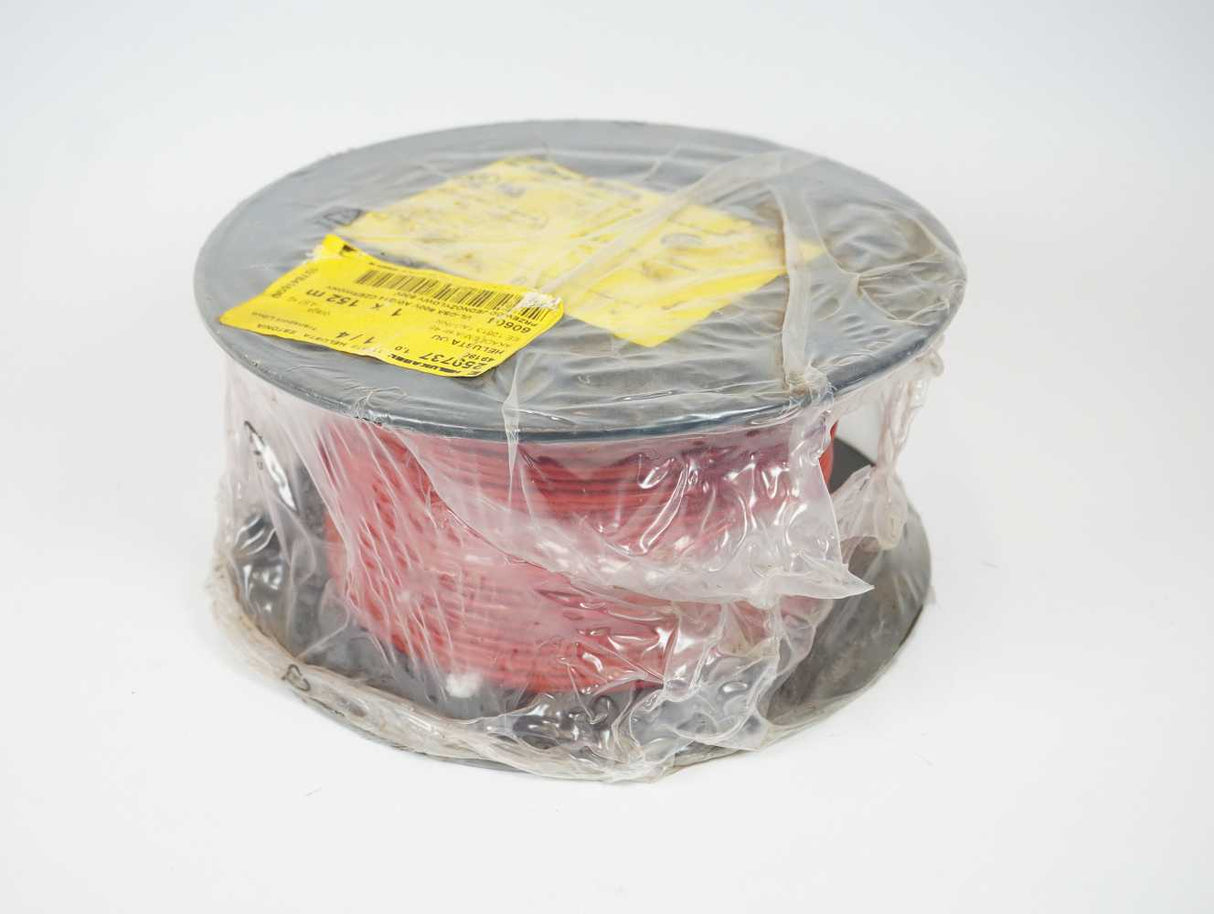 HELUKABEL 60604 LiYw 1x2.08QMM / 14AWG Machine Tool Wire - Red, 152m Reel