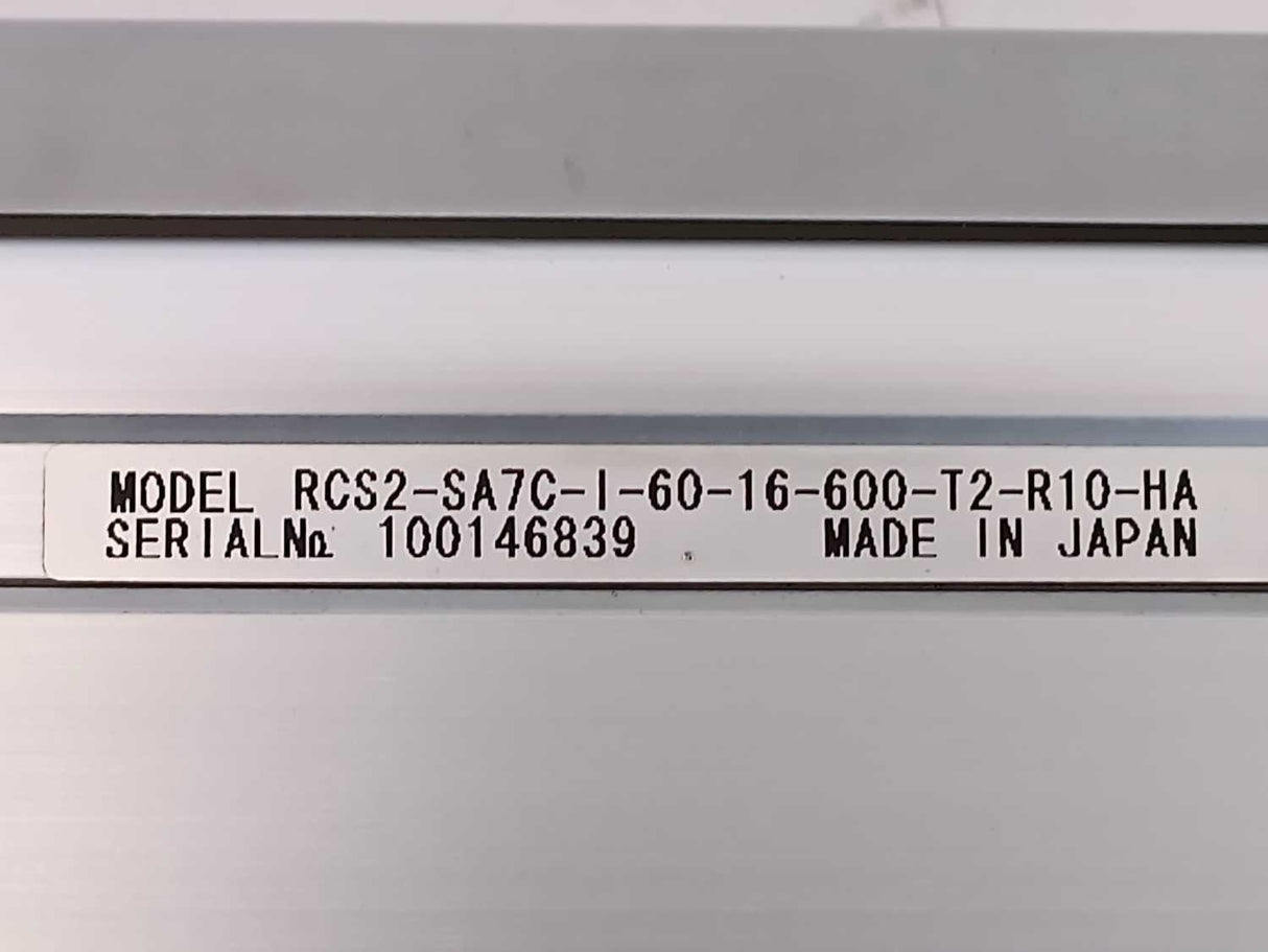 IAI RCS2-SA7C-I-60-16-600-T2-R10-HA ROBO Cylinder Electric Linear Actuator