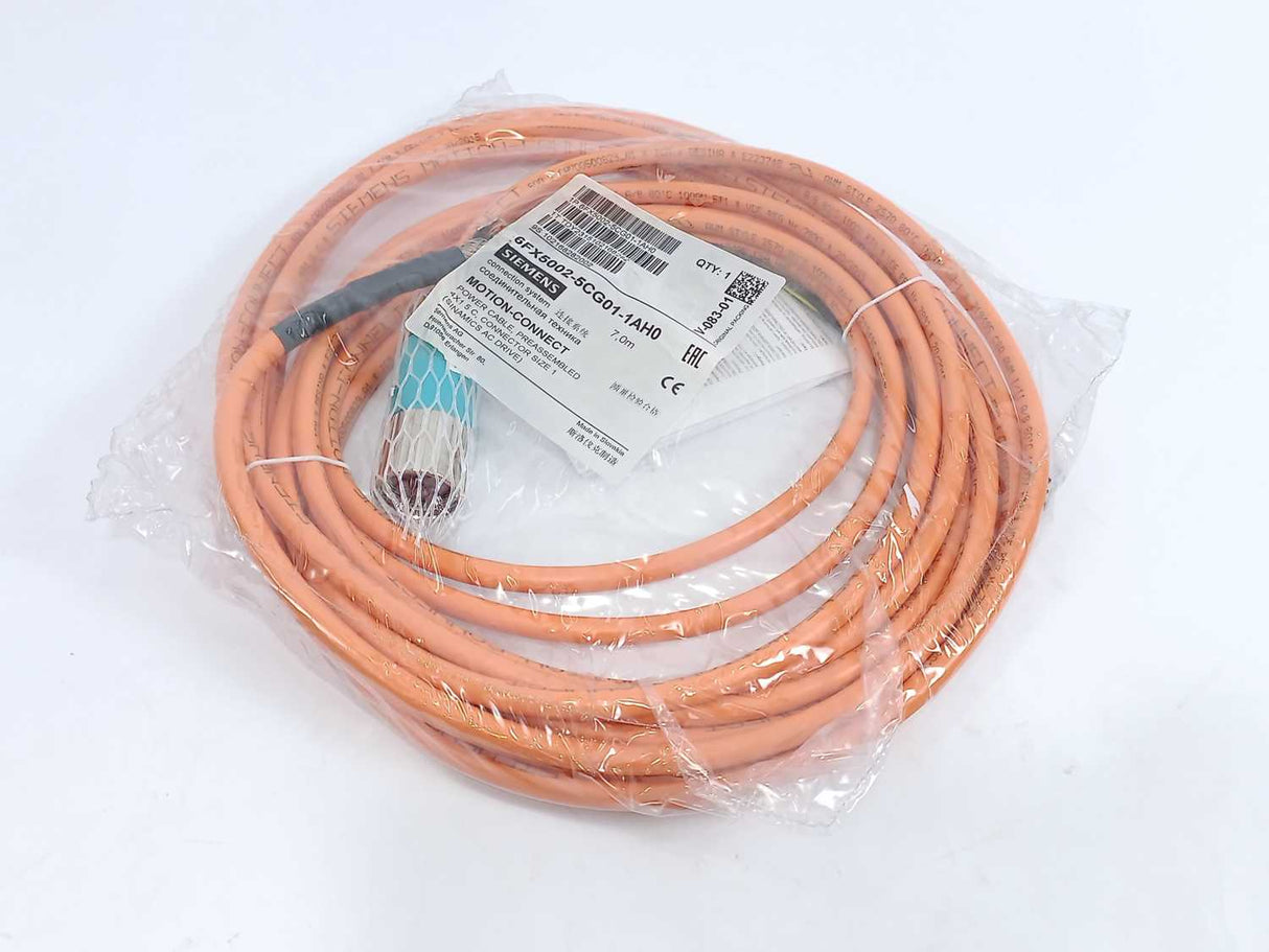 Siemens 6FX5002-5CG01-1AH0 Power Cable Preassembled, Length: 7m