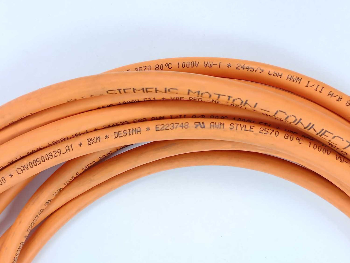 Siemens 6FX5002-5CN01-1BA0 DESINA MOTION-CONNECT 500 Power Cable. Length: 10m