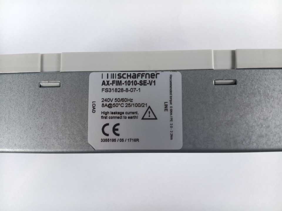 SCHAFFNER AX-FIM1010-SE-V1 AX-FIM1010-SE-V1 EMC Filter
