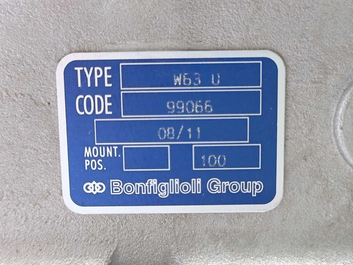 BONFIGLIOLI W63 U Worm Gear Box