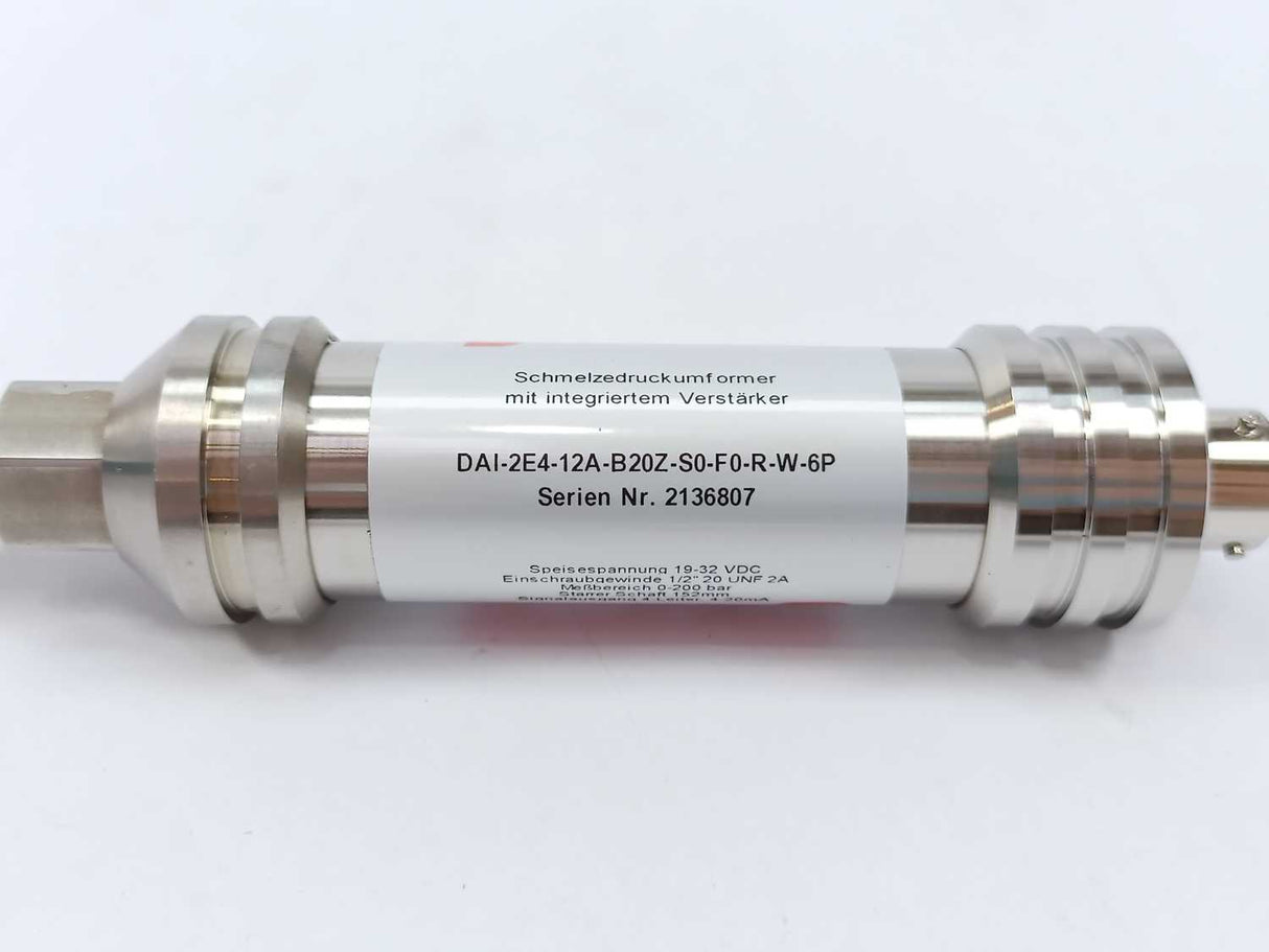 Gneuss Kunststofftechnik GmbH DAI-2E4-12A-B20Z-S0-F0-R-W-6P Pressure transducer