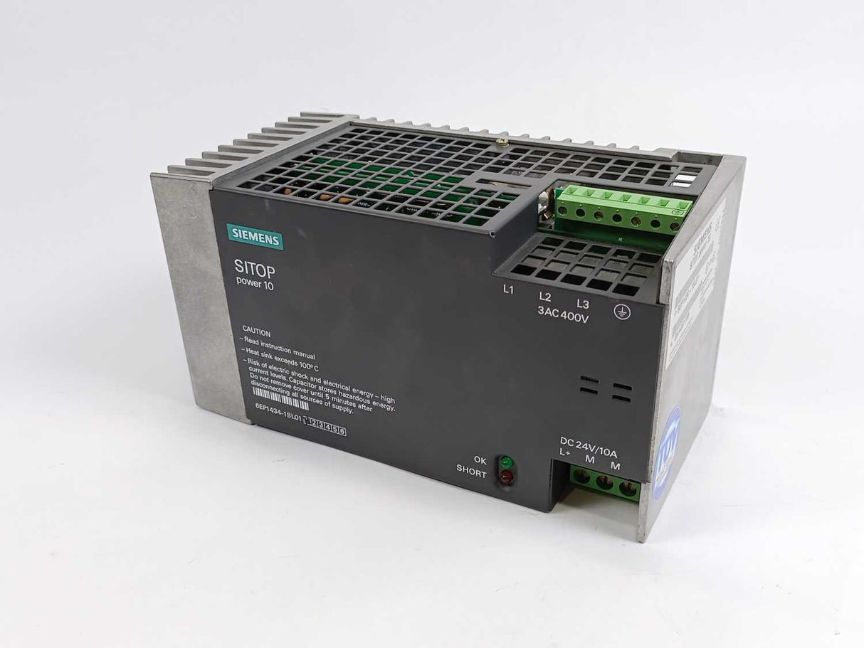 Siemens 6EP1434-1SL01 Power Supply 10A 3AC 400V