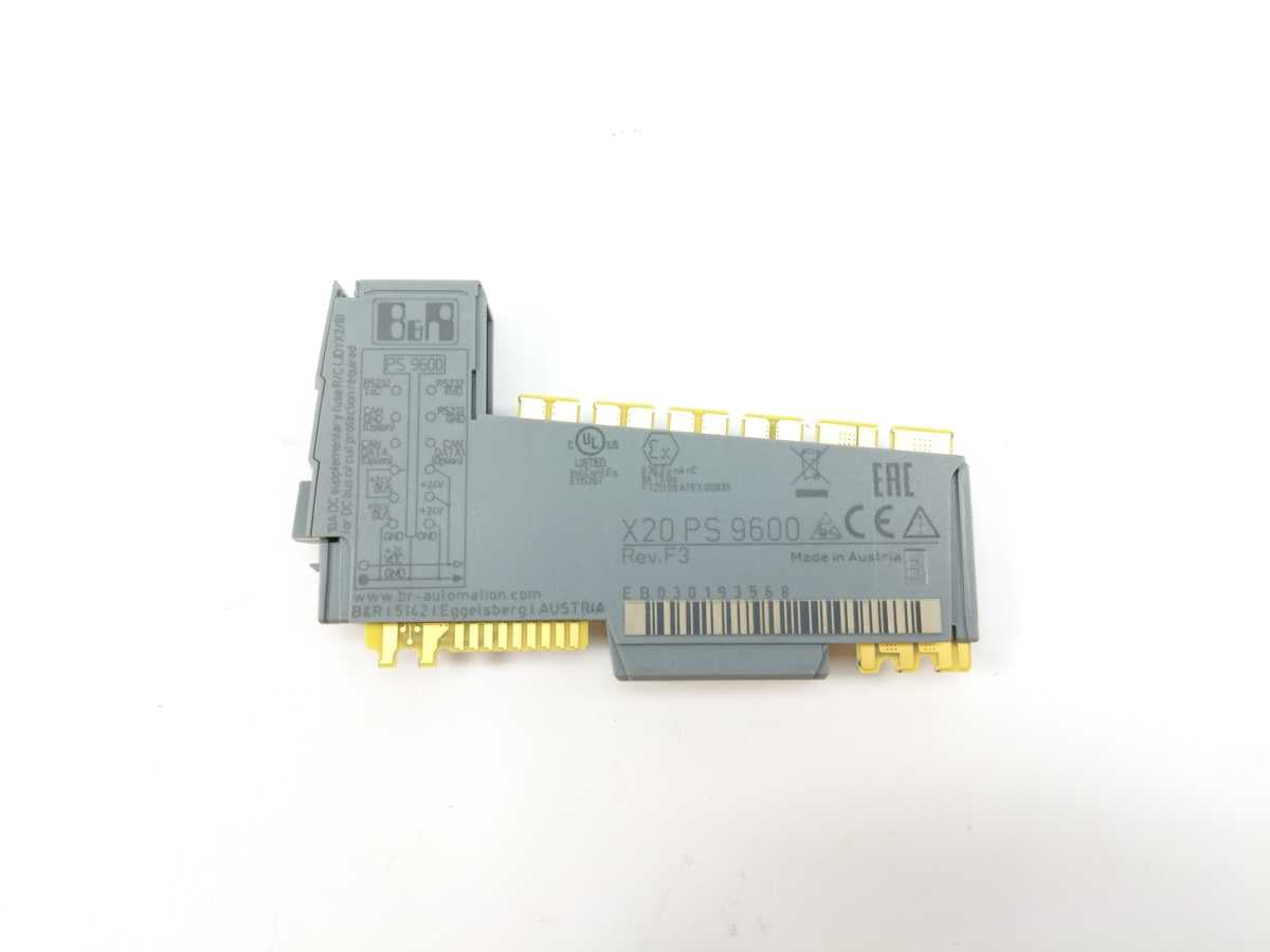 B&R X20 PS 9600 Power Supply Module Rev: F3