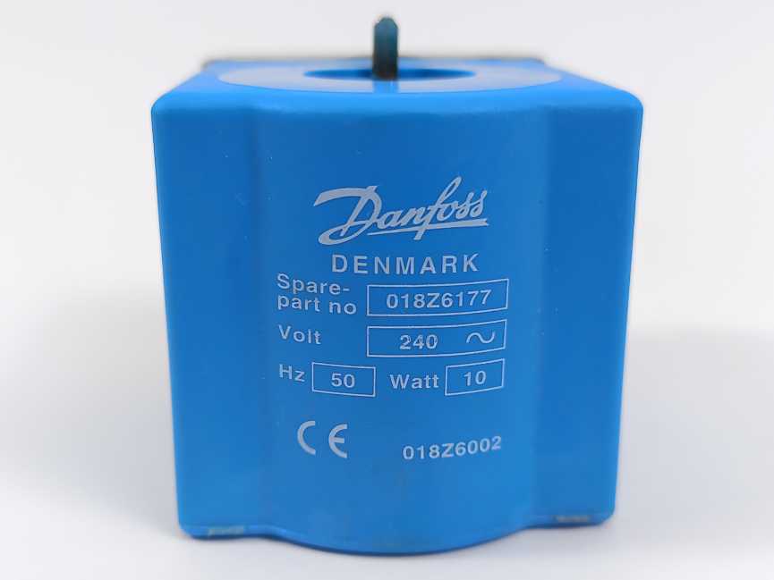 Danfoss 018Z6177 240VAC Solenoid Coil Valve