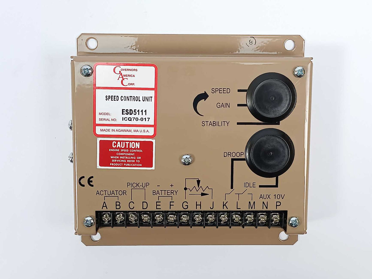 Governors America Corp. ESD5111 Speed Control Unit