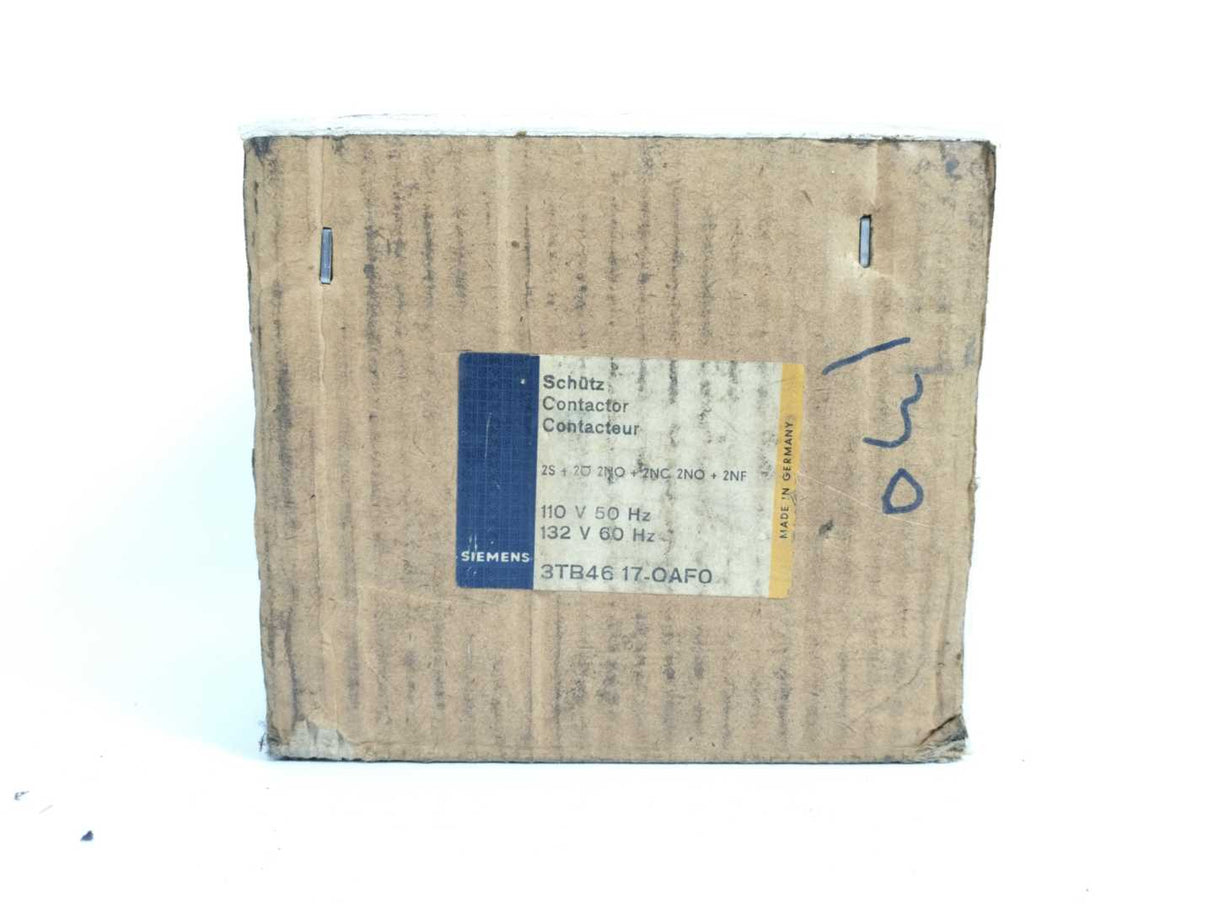 Siemens 3TB4617-0AF0 Contactor 3 Pole Breaking 600V AC