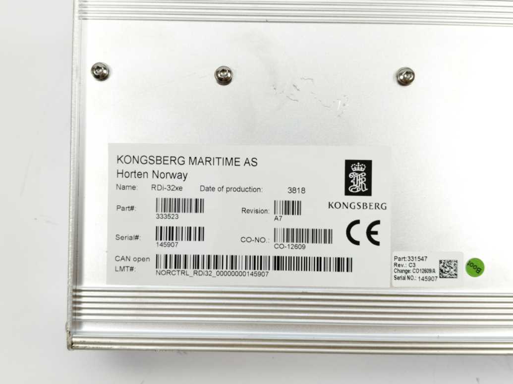 Kongsberg Maritime RDi-32xe 333523, Rev.A7 Input Module