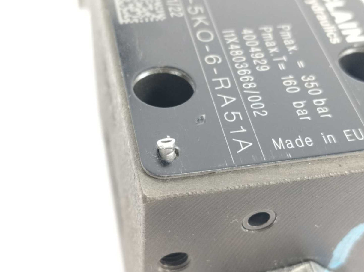 POCLAIN Hydraulics KV-4/2-5KO-6-RA51A Directional Control Valve