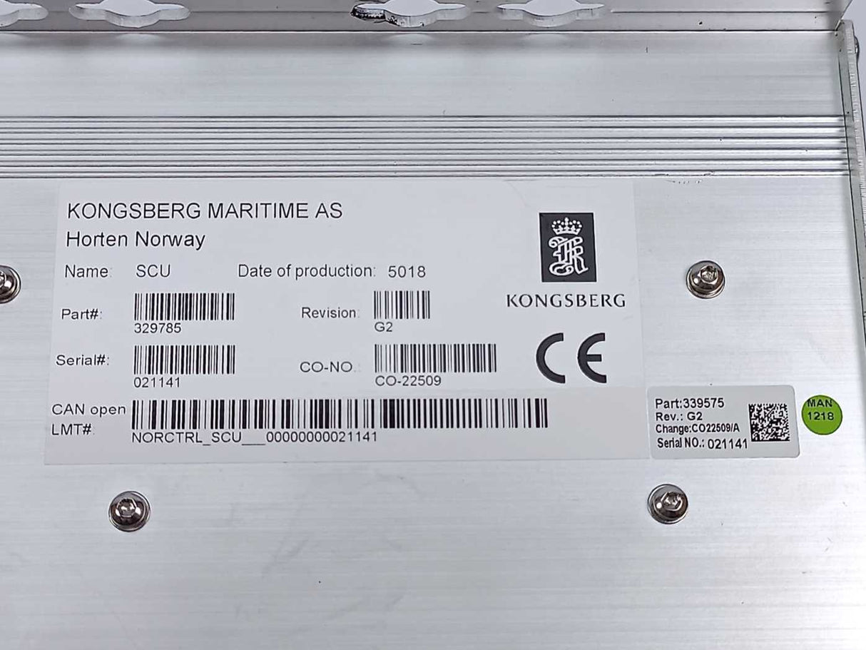 Kongsberg Maritime SCU 329785, Rev.G2 Input Module