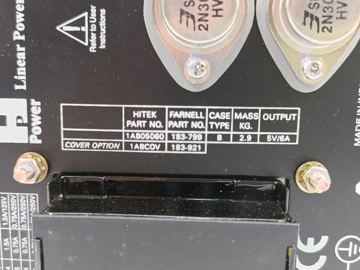 HiTek 1AB05060 5V 6A Open Frame Linear Power Supply 183-799