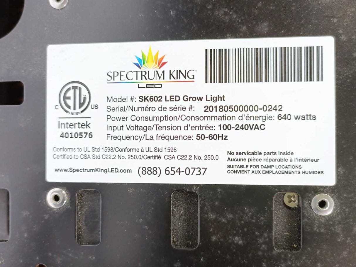 Spectrum King LED SK602 LED Grow Light