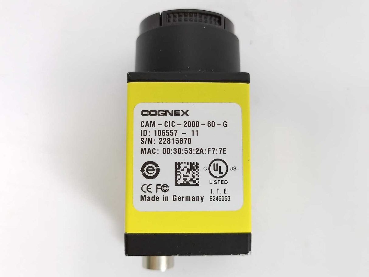 Cognex CAM-CIC-2000-60-G GigE Vision Industrial Camera