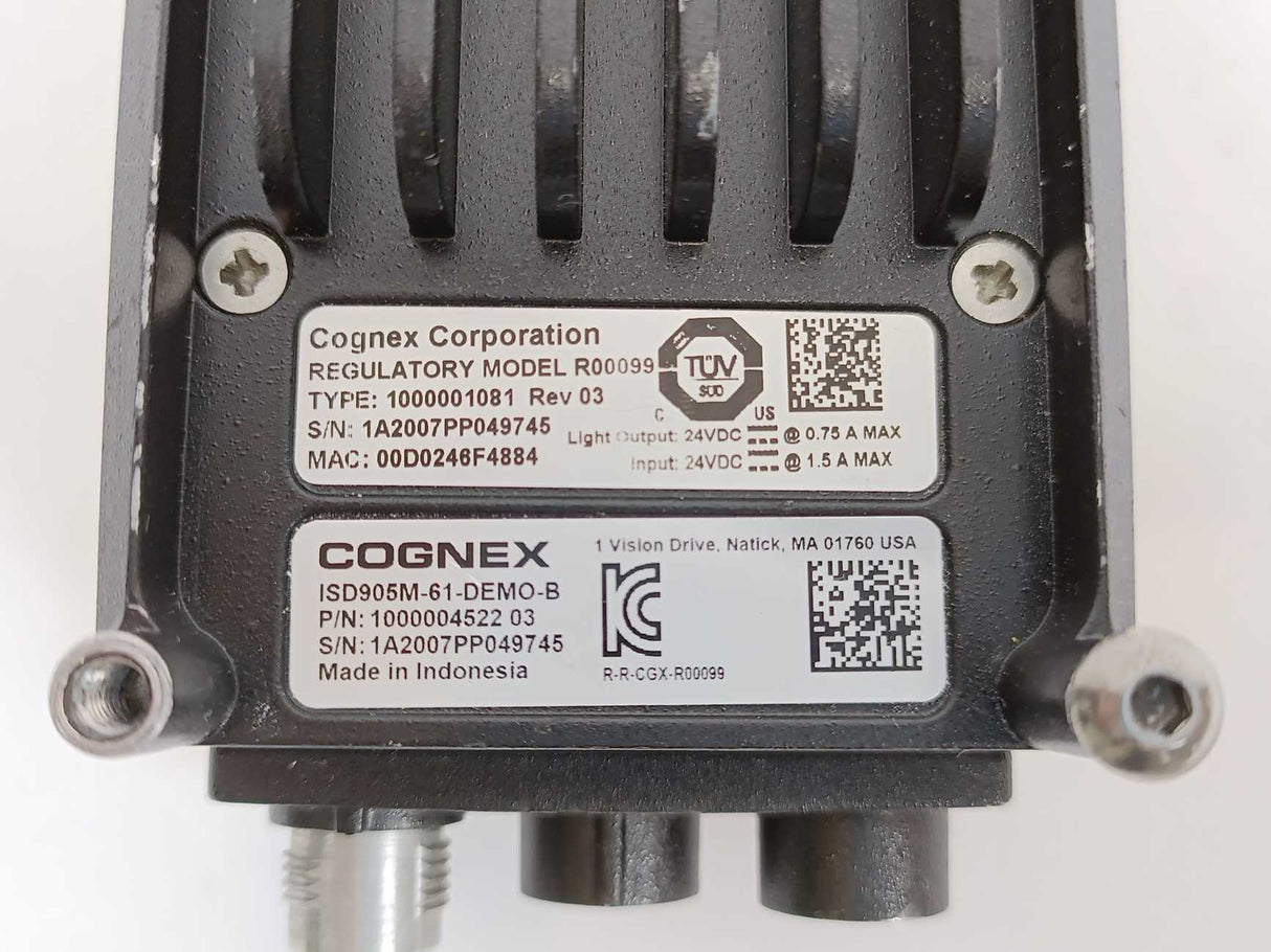 Cognex 1000004522 ISD905M-61-DEMO-B In-Sight D905 Monochrome Vision System