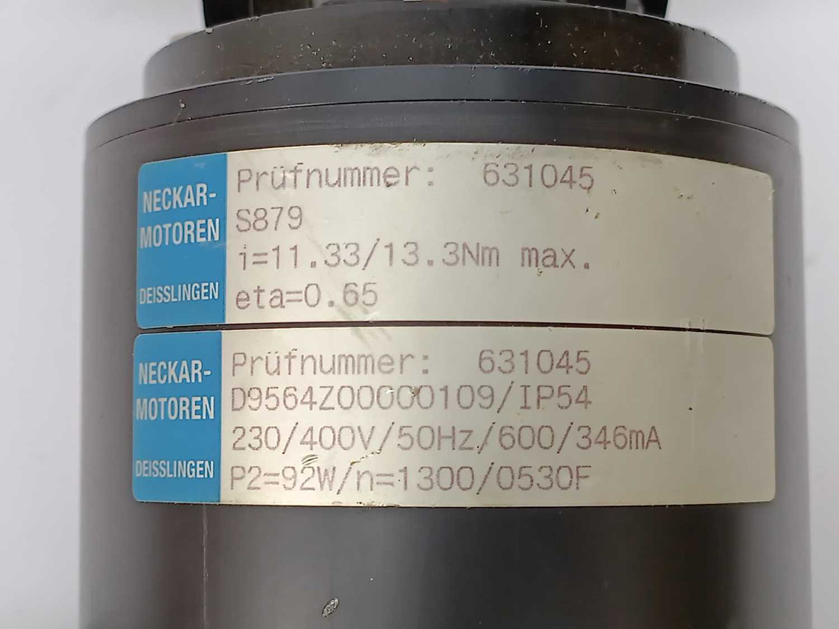 Neckar-Motoren D9564Z00000109/IP54 Servo Motor