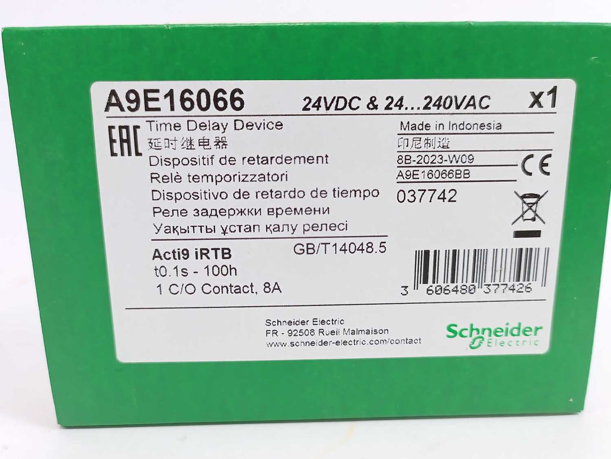 Schneider Electric A9E16066 Timer Delay Device 24VDC, 24...240VAC