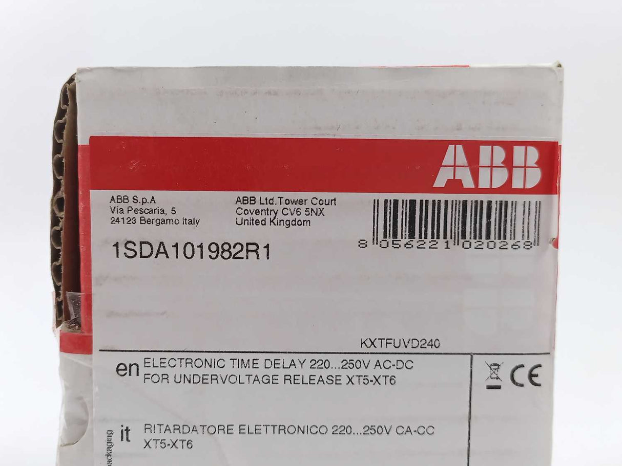 ABB 1SDA101982R1 Electronic Time Delay 220...250V AC-DC, Sace UVD