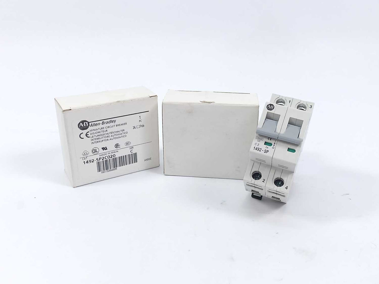 AB 1492-SP2C020 Ser. C Miniature Circuit Breaker Batch 2 pcs.