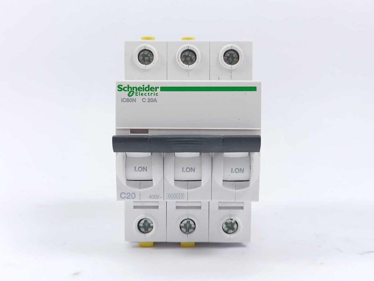 Schneider Electric A9F04320 Miniature Circuit breaker, iC60N C20A, 3pcs.