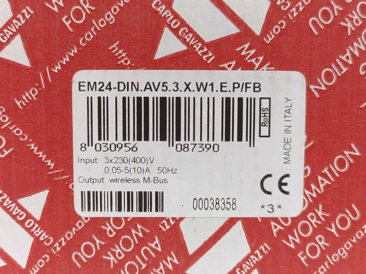Carlo Gavazzi EM24-DIN.AV5.3.X.W1.E.P/FB Three-phase MID Energy Analyzer