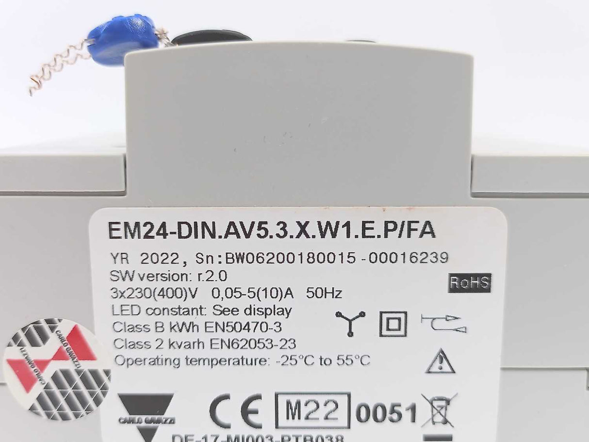 Carlo Gavazzi EM24-DIN.AV5.3.X.W1.E.P/FA Three-phase MID Energy Analyzer