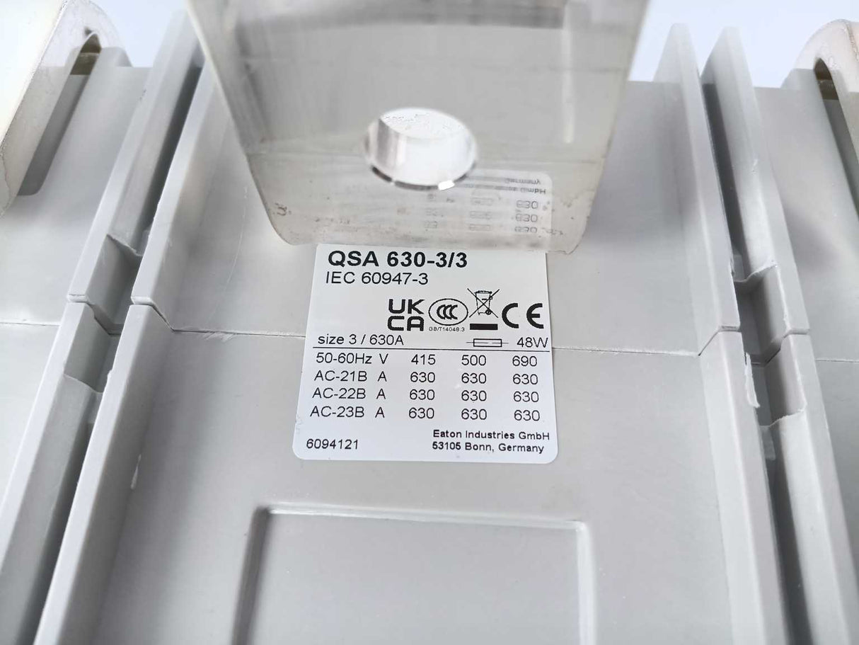 Eaton QSA630-3/3 Eaton QSA Fuse Switch-Disconnector